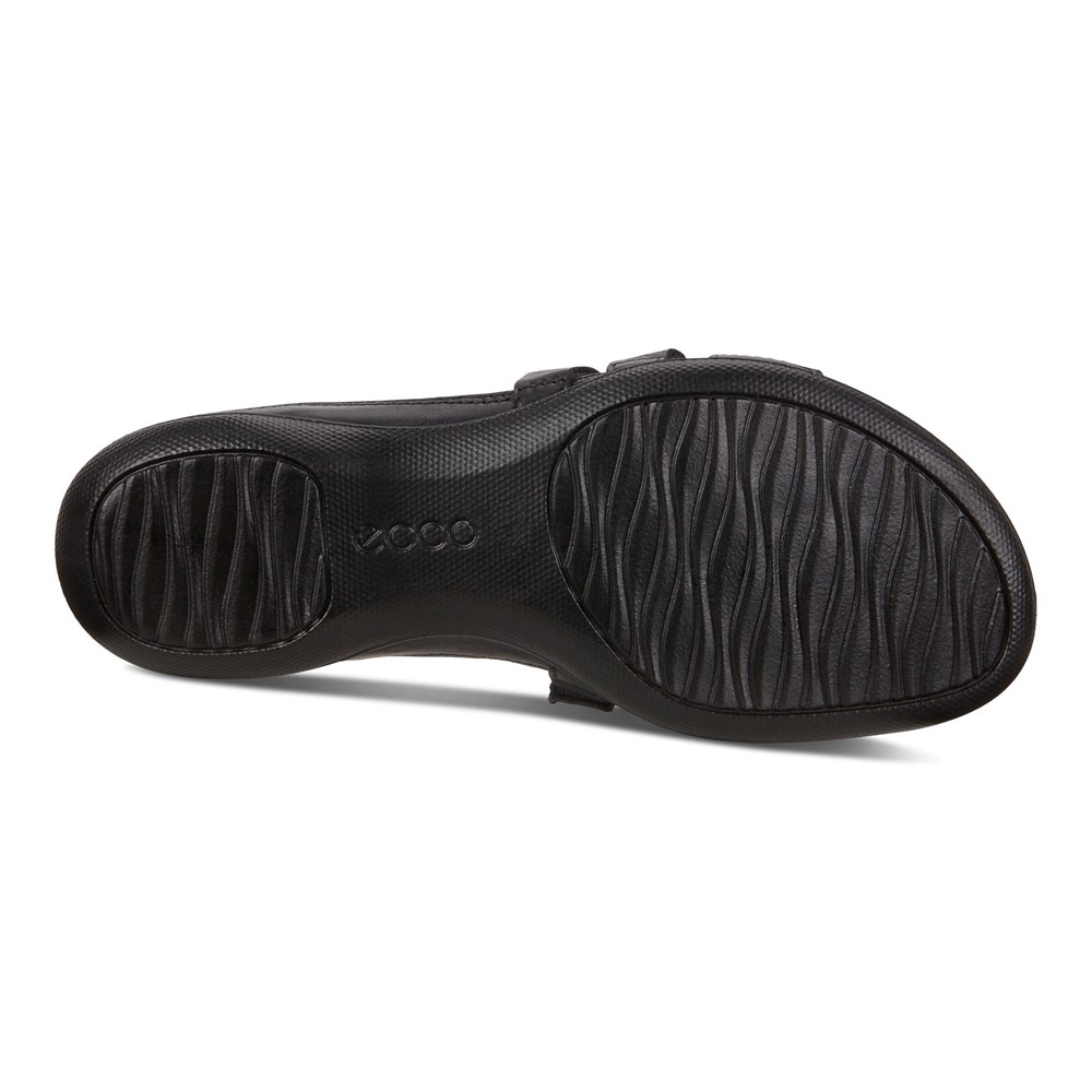 Womens Slides - ECCO Flash Sandals - Black - 4710WYDXZ